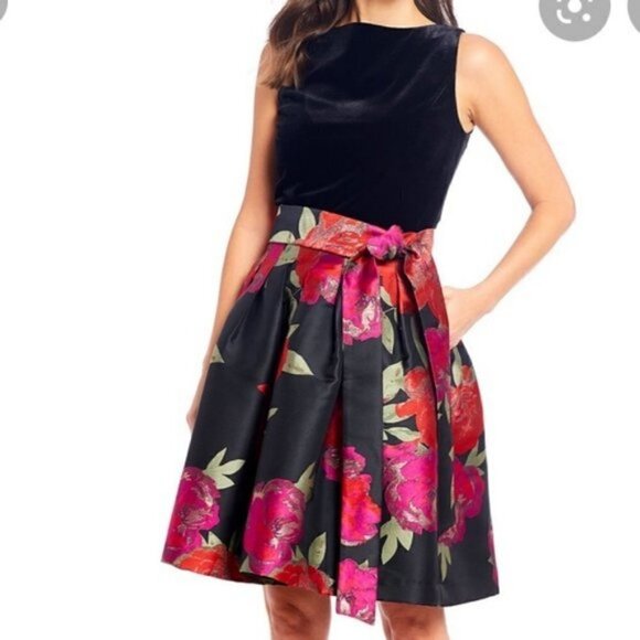NWT Alex Marie floral tie waist  dress boho - Picture 1 of 13
